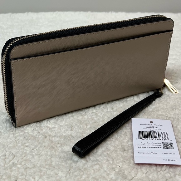 🥳HP Kate Spade Staci Colorblock Large Carryall Wristlet - Picture 3 of 14